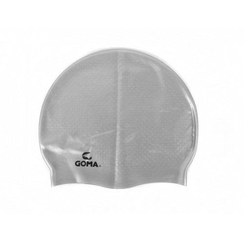 GOMA - GS1905-S SILICONE 防黏髮泳帽 - 銀色 - 銀色