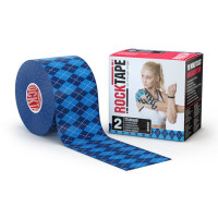 RockTape - R21602 標準肌內效貼布 (5cm x 5m) - 格仔藍色 | tape帶 | 運動貼布 - 格仔藍色