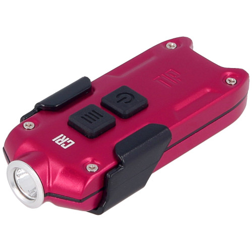 NITECORE TIP CRI 微型鑰匙扣電筒 | 240流明 | 56米照射直徑 | 4段亮度選擇 | IP54防水 | 46小時續航 - 紅色