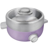 瑞士 STYLIES 多功能煮食鍋 | 煎/烤/烙/燉/煮/燜 | 分體可拆清洗方便 | 鍋體分離收納 | 800W快速加熱 | 香港行貨 - 紫色