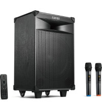 漫步者 Edifier PW312 流動音響系統 黑色 香港行貨 | 連2枝無線咪 | 無線遙控