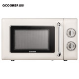 圈廚 Ocooker CR-WB01B 20L旋鈕轉盤微波爐 | 香港行貨 | 復古造型 | 700W功率 | 蒸煮解凍