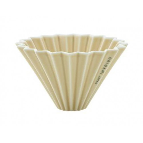 Origami 咖啡摺紙濾杯 (Small) - 啞光米 | 簡約優雅 | 高導熱性