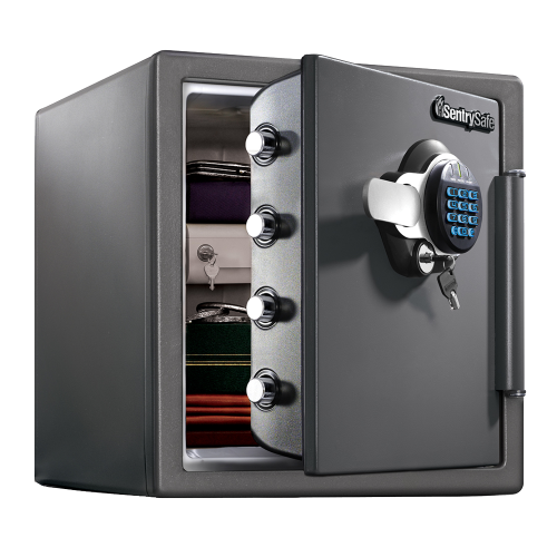 SentrySafe STW123GDC 2小時防火防水電子密碼鑰匙雙重鎖夾萬 | 香港行貨【代理直送】