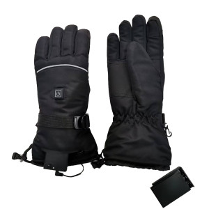 防水三檔調溫電熱雪地手套 | 手背五指發熱 | 抗風抗水- M