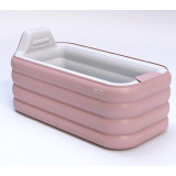無線智能充氣浴缸 - 1.4米粉紅色(附送無線充氣泵) | 智能充氣 | 摺疊收納 | 多種安全保護