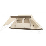 NatureHike Village 5.0 3/4人戶外屋脊露營帳篷 - 卡其帶雪裙款 (NH21ZP009) | 便攜折疊 | 防雨防風