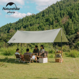 NatureHike NOUN 棉布方形天幕 (NH21YW152) (含天幕桿) | A字型天幕 | 防曬防雨 | 沙灘帳篷