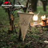 NatureHike 露營復古帆布掛旗 - 卡其色盾形掛旗 (NH21PS001) | 露營裝備擺設 | 氣氛掛旗 | Glamping 系列 - 卡其色盾形掛旗