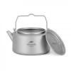 NatureHike 戶外0.8L輕量鈦水壺 (NH21CJ007) - 0.8L小款 | 耐高溫茶壺 | 野外水煲 - 0.8L
