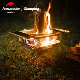 NatureHike 戶外方形摺疊焚火燒烤台 (NH20PJ121) | 取暖焚火架 | 野炊工具 | 可調高低