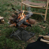 NatureHike 戶外方形摺疊焚火燒烤台 (NH20PJ121) | 取暖焚火架 | 野炊工具 | 可調高低