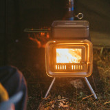 NatureHike 戶外輕量鈦柴火爐 (NH21RJ008) | 桌面式柴火爐 | 保暖煮食多用途