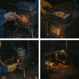 NatureHike 戶外輕量鈦柴火爐 (NH21RJ008) | 桌面式柴火爐 | 保暖煮食多用途