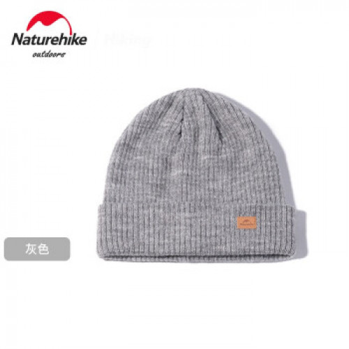 NatureHike 羊毛針織帽 - 灰色 (NH21FS553) | 護耳運動帽 - 灰色