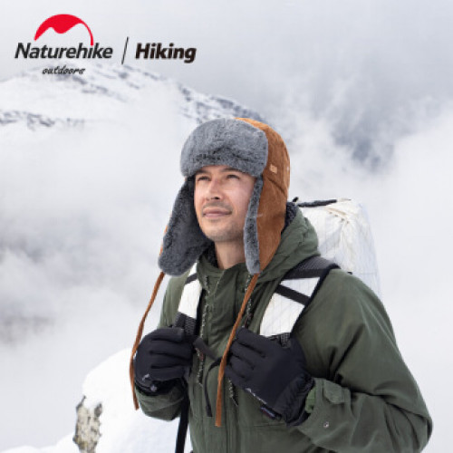 NatureHike 燈芯絨冬季保暖護耳雷鋒帽 - 重褐M碼 (NH21FS550) | 柔軟絨感面料 - 重褐色M碼
