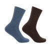 Naturehike Merino 保暖薄款羊毛長襪 - 藍灰/棕褐M碼 (2對裝) (NH21WZ002) | 滑雪襪 - 藍灰/棕褐M碼長襪