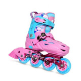 美洲獅 MZS303PK 未來之星滾軸溜冰鞋 - 粉紅色中碼(31-34)  | 全包圍硬殼 | 四碼可調