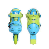 美洲獅 MZS303BL 未來之星滾軸溜冰鞋 - 藍色中碼(31-34)  | 全包圍硬殼 | 四碼可調