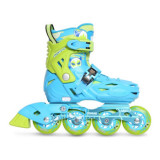 美洲獅 MZS303BL 未來之星滾軸溜冰鞋 - 藍色中碼(31-34)  | 全包圍硬殼 | 四碼可調