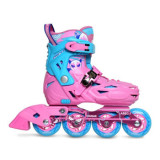 美洲獅 MZS303PK 未來之星滾軸溜冰鞋 - 粉紅色中碼(31-34)  | 全包圍硬殼 | 四碼可調