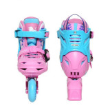 美洲獅 MZS303PK 未來之星滾軸溜冰鞋 - 粉紅色大碼(35-38)  | 全包圍硬殼 | 四碼可調