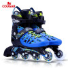美洲獅 MZS308N 戰神滾軸溜冰鞋 - 黑藍色大碼(41-44) | 一體鞋身 | 三重安全鎖 | 碼數調節