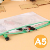 M&G 晨光文具 - A5 網格拉鏈袋 顏色隨機(12個裝)