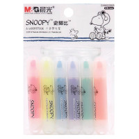 M&G 晨光文具 - Snoopy 一套六色迷你螢光筆(24套/盒)