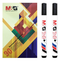 M&G 晨光文具 - 方頭箱頭筆 - 黑(12支裝) - 黑色