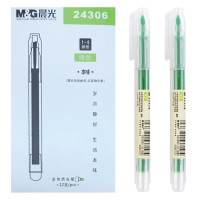 M&G 晨光文具 - 4.0mm本味拔蓋式螢光筆 - 綠色(12支/盒) - 綠色