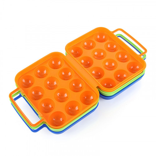AOTU 便攜12格塑料雞蛋盒 (AT6360)