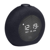 JBL Horizon 2 時尚鬧鐘藍牙喇叭 - 黑色 | 多種音頻自定義鬧鐘 | 旋轉控制旋鈕 | 香港行貨 - 黑色