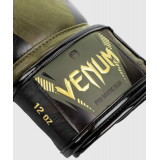Venum IMPACT 成人拳套 - 卡其配金色 8oz | PU合成皮革 | 手腕保護