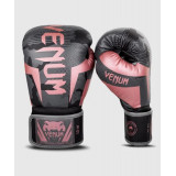 Venum ELITE 成人拳套 - 黑配粉色 12oz | 日本PU | 強化掌部保護
