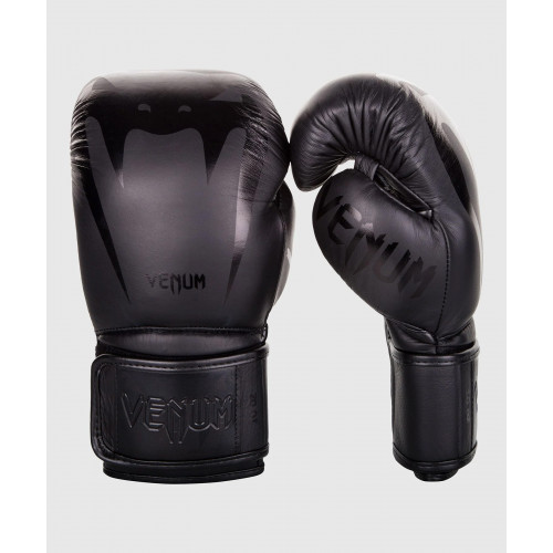 Venum GIANT3.0 納帕皮革成人拳套 - 黑色 8oz | 高級皮革 | 舒適保護