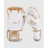 Venum GIANT3.0 納帕皮革成人拳套 - 白配金色 8oz | 高級皮革 | 舒適保護