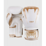 Venum GIANT3.0 納帕皮革成人拳套 - 白配金色 10oz | 高級皮革 | 舒適保護