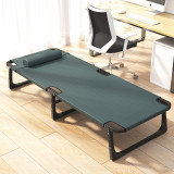 簡易免安裝摺疊床 - 黑色 | 三步收納 | 加韌床面 | 防滑腳墊