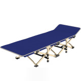 升級十管便攜摺疊沙灘床 - 藏青色 | 方管設計 | 收納方便 | 穩定耐用