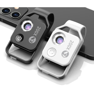 APEXEL 200倍CPL便攜手機顯微鏡頭 - 白色 | 隨意微觀 | 即時分享 | CPL防反射