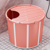 圓形連蓋免安裝摺疊浴桶 | 摺疊收納 | 穩固高溫材質