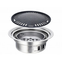 韓式圓形不銹鋼燒烤爐 - 小款 | 煮食爐燒烤爐兩用 | 韓燒火鍋