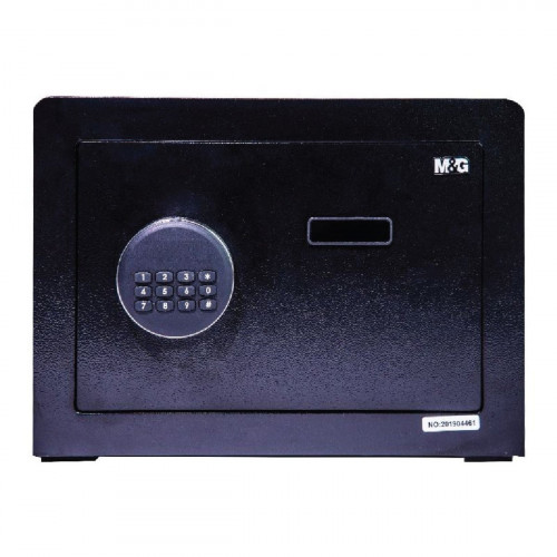 M&G 晨光文具 電子密碼鎖/鎖匙防盜夾萬 AEQN-8967 - 黑色 | 密碼鑰匙雙保險 | 香港行貨