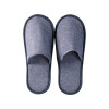 6mm 亞麻布拖鞋 (10對裝) - 淺灰色 | 緊密縫紉 | 防滑鞋底 | 輕便透氣