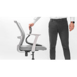 Curble Comfy坐姿矯正椅背墊坐墊 - 灰色 | 減輕脊椎關節壓力 | 記憶棉芯 - 灰色