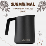 Subminimal FlowTip 450ml流線拉花鋼杯 - 黑色 | 銜接蒸氣式打奶棒 - 黑色