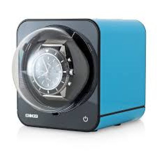 台灣 BOXY Fancy BRICK 單錶位手錶自動上鍊錶盒 - 藍色 | 搖錶器 | 專利DIY堆疊設計 | 15種轉速設定 | 觸控開關 | 台灣製造 - 香港代理一年保用