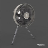 MEGIVO Sommer Wild 戶內/外強力風扇 -灰色 | 無綫多功能風扇 | 四段風力 | 環形夜燈 | 站立式風扇 | 香港行貨