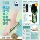 NANO Air System芬多精抗菌除臭氣囊鞋墊 (男裝綠色) | 有助改善扁平足 | 韓國製造 | 香港行貨 - 男裝